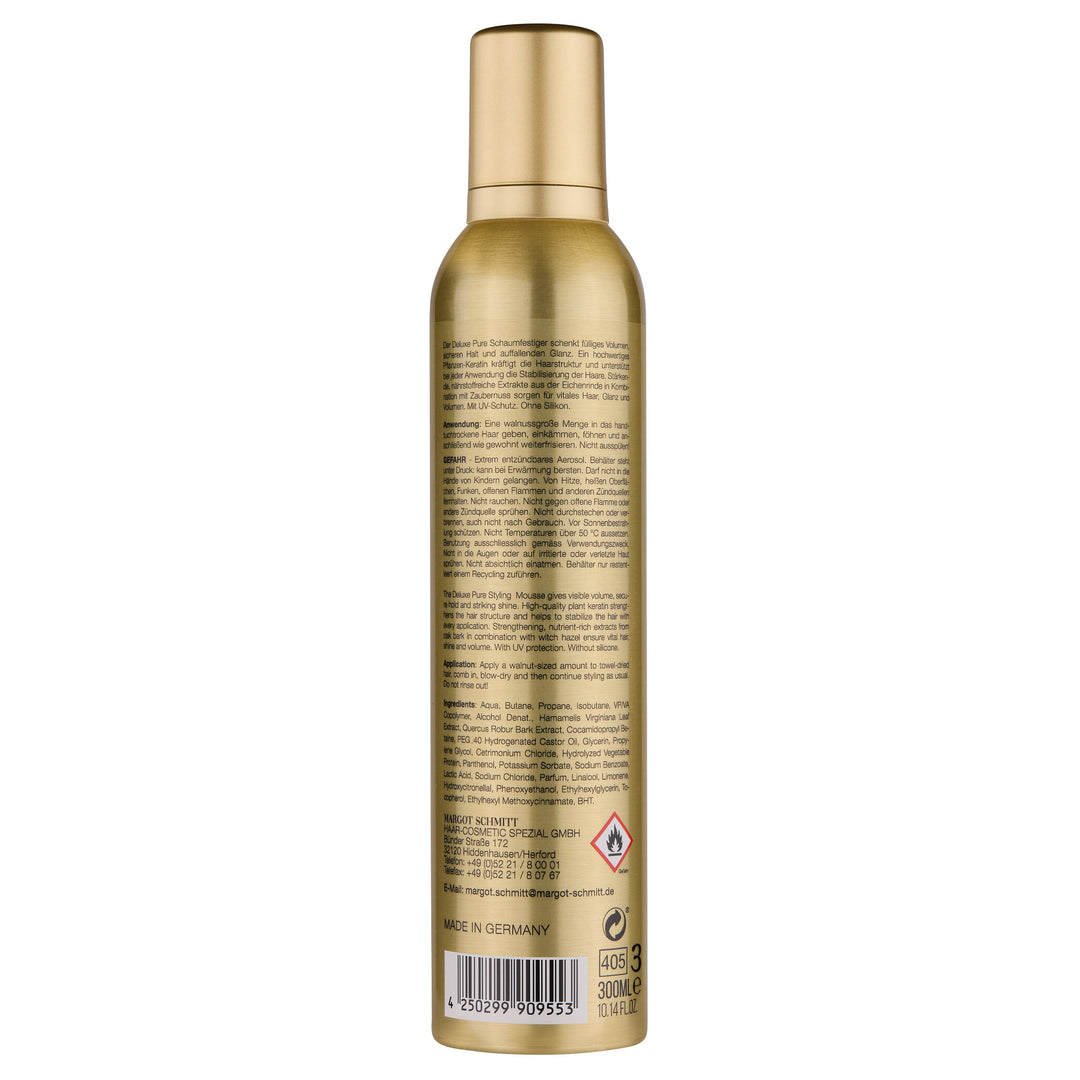 Deluxe Pure Schaumfestiger mit Pflanzen Keratin, 300ml - 1B-Ware