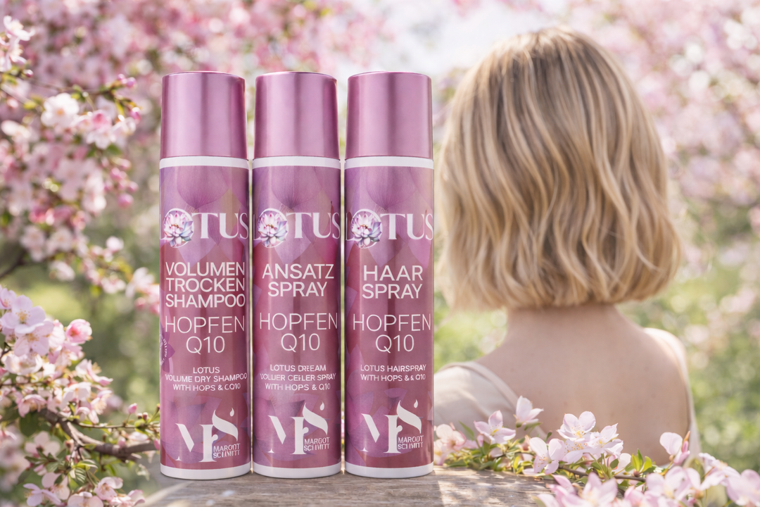 LOTUS Styling-Set bestehend aus Trockenshampoo, Ansatzspray und Haarspray (je 300ml)
