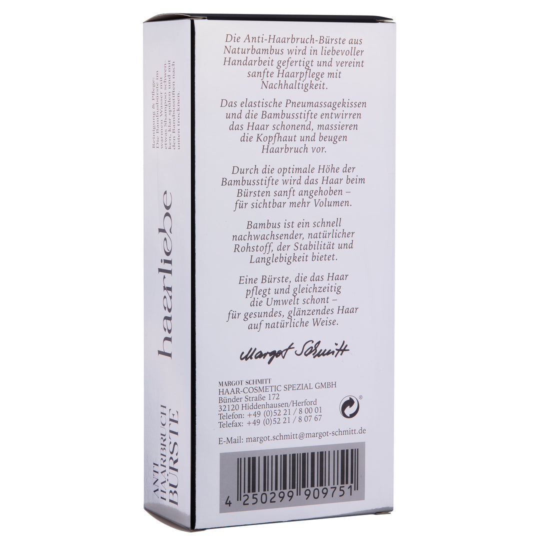 Haarliebe Anti Haarbruch Bürste aus Naturbambus - NEU