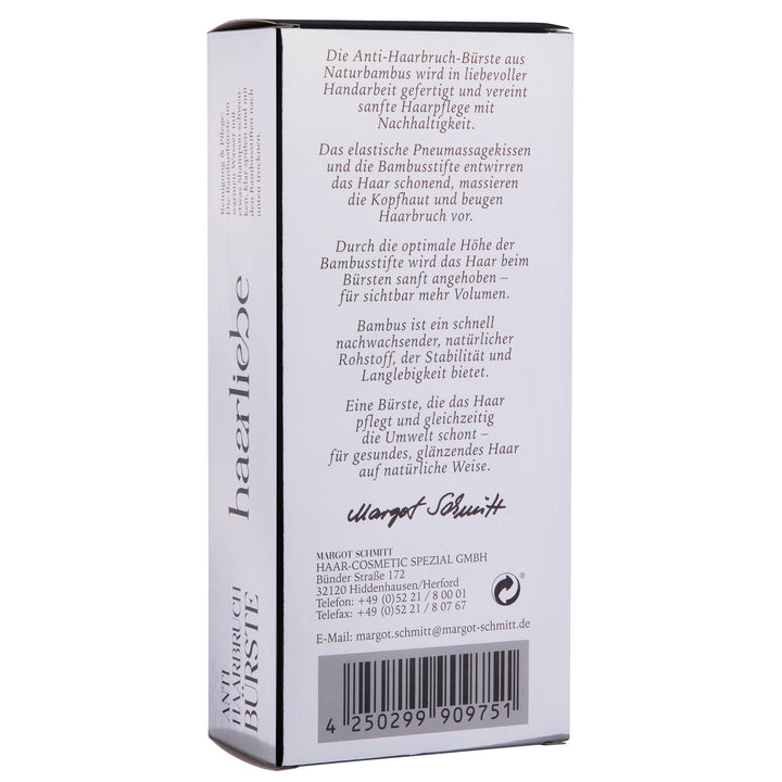 Haarliebe Anti Haarbruch Bürste aus Naturbambus - NEU