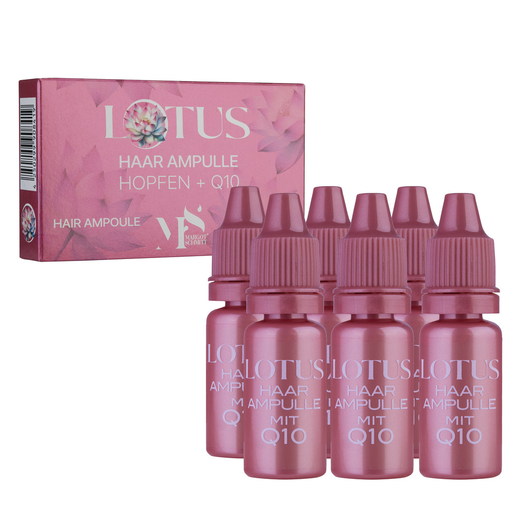Lotus hair ampoules with hops and Q10